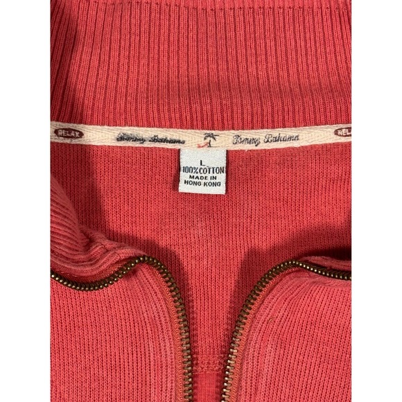 Tommy Bahama Women's Coral Quarter Zip Sweatshirt & Capri Jogger Set Size L - Picture 3 of 8